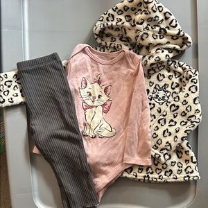 Jumping Beans Pink and Brown Kids Matching Set
